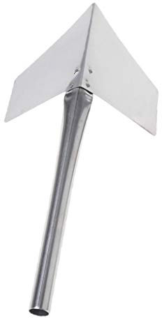 HYROOY 1 paleta de esquina de acero inoxidable con mango de metal de 90 grados para exteriores