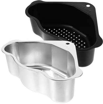 COOPHYA 2piezas Cesta Drenaje Fregadero Inoxidable Unidades Escurreplatos Bandeja