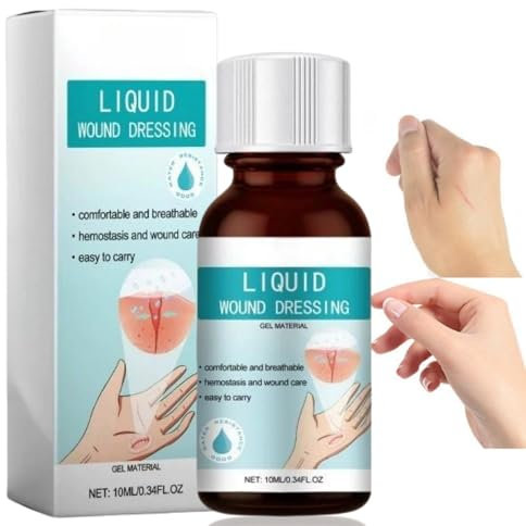 Skin Liquid Plaster Gel,Liquid Glue,Waterproof Spray Plasters,Transparent Waterp/roof Gel Wound Stick Protective,Quick-Drying Dressing for Protection Film,Waterproof and Breathable Quick-Dry