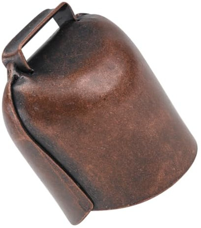 Abaodam Campane ispessite di bovini e ovini bestiame campana animali domestici piccolo mucca campanello per cani campanello per collare portare campanelli per cani ferro da stiro Coffee