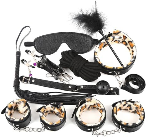 Bed Restraints Sex Adult Bondaged Kit for Couples King Bed Straps for Under Mattress Adult Play Sex Resistant Ties Up Legs Arms Soft Handcuffs Set for Bedroom BDSM Restraints for Women (Matte Black)