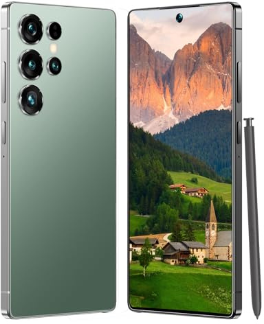 Maustron C25 Ultra Entsperren Telefon, 7,3-Zoll-Bildschirm, Dual-SIM-Karten, 8GRAM+256GROM/TF128GB, unterstützt 5G, Android 14 Smartphone (Green)