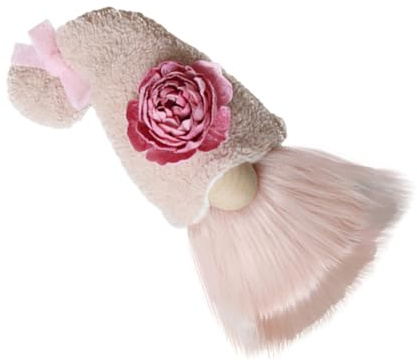 CORHAD Faceless Gnome Doll Ornament Pink Home Decoration for Festival Party Tabletop Adornment Safe for Bedroom