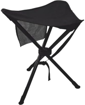 Sedia con treppiede, peso massimo 100 kg, sedia da picnic con treppiede, sgabello portatile, per adulti, viaggi, escursionismo, pesca, zaino in spalla, barbecue, picnic, concerti, festival