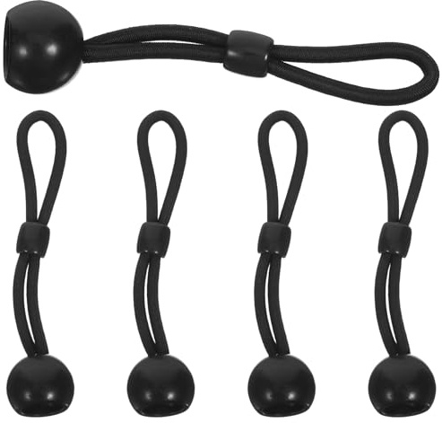 Hemobllo 5 Piezas Cuerdas Elásticas con Bola para Cortinas Sistema de Sujeción para Persianas Enrollables Resistente y Funcional para Interiores y Exteriores Sujeta Cortinas y Toldos con