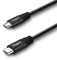 Fasgear USB C to Micro USB Cable [30cm] Nylon Braided Type C to Micro USB Cord Compatible with Galaxy S7/S7, HTC One/10 and More (Black, 1ft)