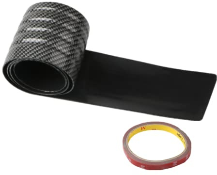Youngine Universal Carbon Fiber Rubber Heckschutz Stoßstangenschutz Anti-Scratch Trim Cover für Auto Pickup SUV Truck, 104cm / 41 Zoll