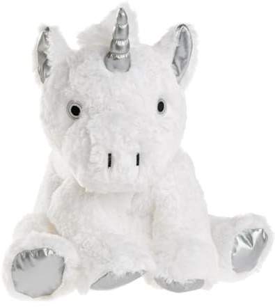 Pelucho - Peluche Bouillotte Déhoussable - Bien-Être, Chaleur et Douceur - Micro-Ondable - Grains de Blé et Fleurs de Lavande - Fabriquée en France - Licorne