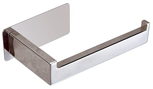 YUET Toilettenpapierhalter Ohne Bohren, Klopapierhalter 304 Edelstahl, Klorollenhalter Selbstklebend, Toilettenpapier Papier Halterung WC Papierhalter für Küche Badzimmer (Chrom Silber)