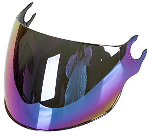 Baoblaze Visiera per Casco Lente per Parabrezza Apribile AntiGraffio Adatto Solo per Il Modello Ls2 Of562, Proteggere Gli Occhi E Il Viso Luce, Vento, Sabbia - Colorato