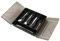 AKOLAFE Besteckkasten mit Deckel Kunststoff Besteckkasten für Schubladen Schwarz Besteck Organizer Erweiterbare Cutlery Besteckkoffer Camping Besteckeinsätze für Wanden, Picknick, Wohnwagen, Kantine