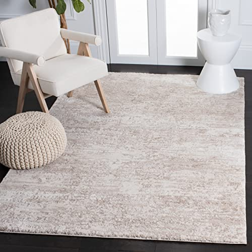 SAFAVIEH Area Rug 8x10 - Century Collection - Large - Ivory & Beige, Modern Abstract Design, Non-Shedding & Easy Cleaning, Ideal for Living Room, Bedroom, Office, Dining Space (CTY350B)