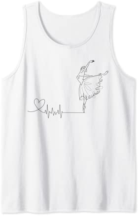 Süßes Balletttänzerin / Herzschlag-Hemd, Ballettbekleidung Tank Top
