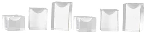 CIYODO 6stücke Acryl-ringhalter Teiliges Transparente Schmuckaufbewahrung Für Ringe Schmuckständer Deko Für Zuhause Oder Geschäft Für Hochzeiten Valentinstag Geburtstage Und Mehr