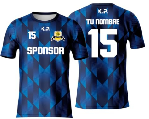 KALLPA Equipación Deportiva de fútbol Personalizada. Unisex niños y Adultos. Personaliza con tu Nombre, Escudo y número. Diferentes Modelos y Colores