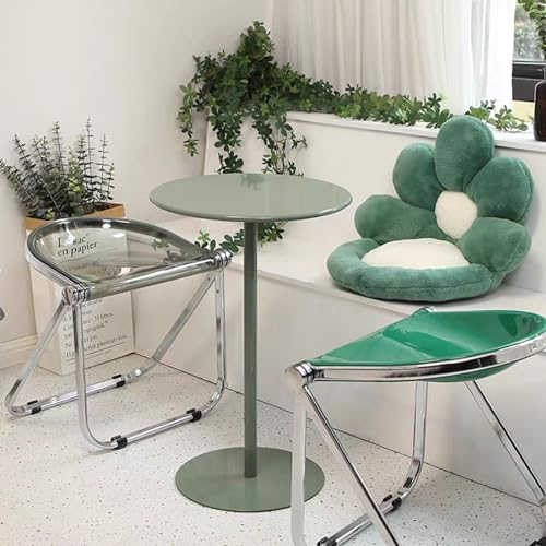 Yopappol Runder Cocktail-Bartisch mit Metallbasis, hohe Bistro-Pub-Tische, Frühstücks-ESS-Hochtisch aus Metall, Kaffee-Besprechungstisch, Wohnzimmer-Beistelltische (Size : 48x48x72cm)