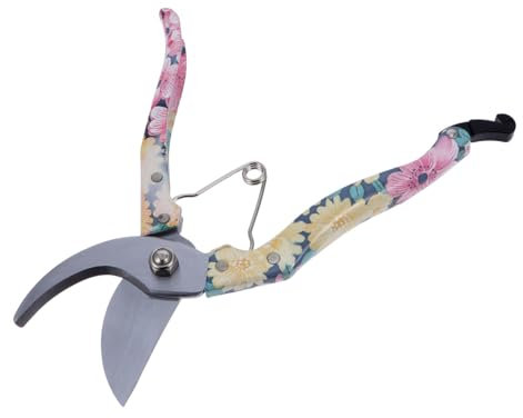 Levemolo Sécateur De Jardin Imprimé Poignée Ergonomique Acier Outil Pour Branches Arbustes Et Fleurs Ciseaux De Fleuristerie Polyvalents Pour Jardinage Professionnel Et Domestic