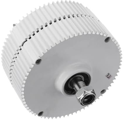 Generatore Maglnet a turbina eolica 3kw 4kw 5kw 6kw 12/24/48v Generatore a magnete permanente a bassa velocità 250 RPM for uso domestico Baja velocidad inicial para el hogar(Double shafts,48V_3KW)