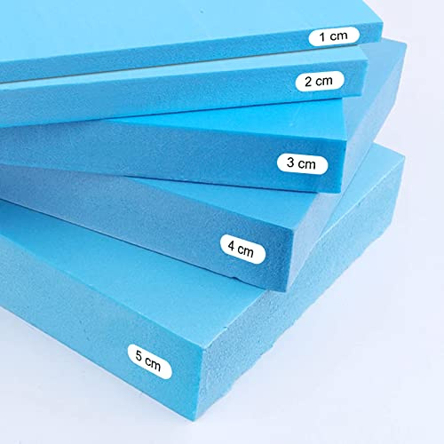 PEKITAS Plancha Espuma Poliuretano 50X50 cm Grosor 4 cm Azul Densidad D25