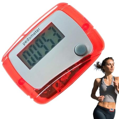 Pedometro per camminare, contapassi alla caviglia, contapassi digitale con display LCD, per sport, nuoto, escursionismo, viaggi, avventure all'aperto e uso interno, con monitor