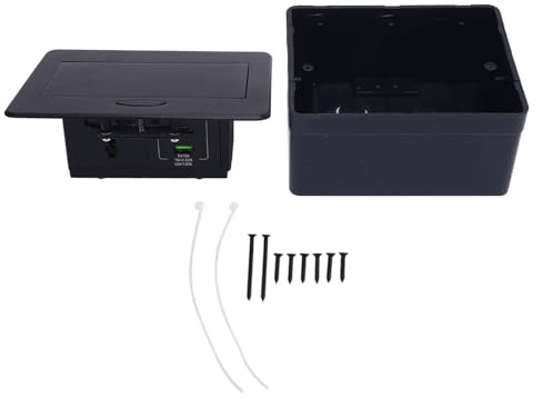 Table Pop Up Outlet 1 AC Socket 1 USB A 1 USB C Ports PD20W Desktop Embedded Outlet for Office School