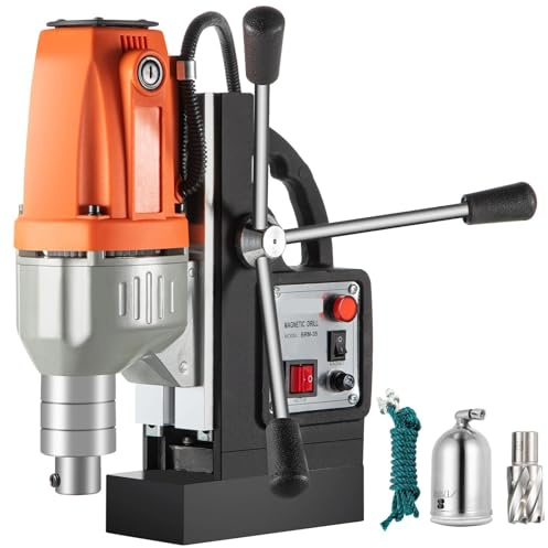 Magnetic Drill Press Electric Bench Drilling Machine, 980W 1100W 1200W Power for Engineering Steel Structure Work