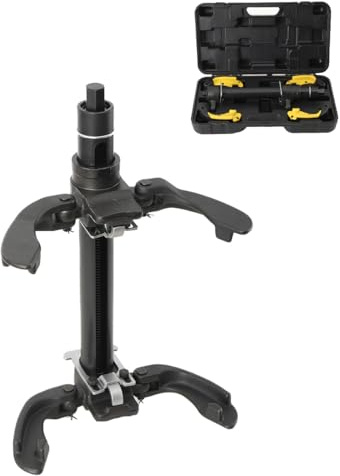 QWEXOB Federspanner Satz, 2300kg Universal Federspanner Spule Strut Feder Kompressor Klemmen Werkzeug Set für Demontage Automobil Schock Feder,Kompatibel mit:23mm