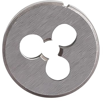 MOUMOUTEN 1 pz 4-40 UNC Filiera filettata rotonda | filiera filettata a macchina in acciaio legato destrorso per filettatura, lavorazione di stampi, riparazione