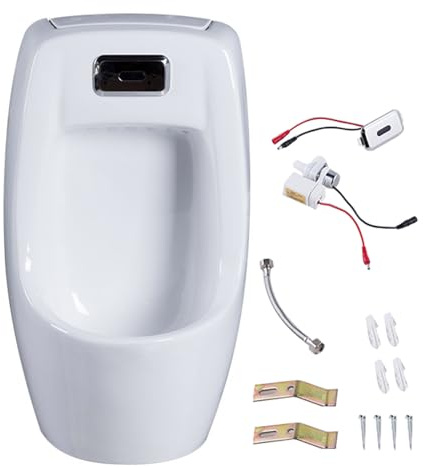 Orinales inteligentes de cerámica para hombre, orinales comerciales con detección de baño para centros comerciales, hogares familiares, bares, desviador de orina eficiente, diseño moderno, fácil