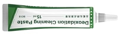 Gel de limpieza disolvente de oxidación para restauración electrónica profesional, prepara superficies metálicas para resultados de soldadura, compuesto de mantenimiento de puntos de soldadura
