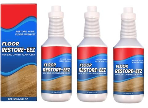 3 Floor Restore, 150 ml Limpiador de Suelo para Madera, Renovador de Parquet, Rasguños de Parquet, Rasguños de Parquet, Productos de Cuidado de Parquet, Para Azulejos Laminados Piedra Pasillo Sala de