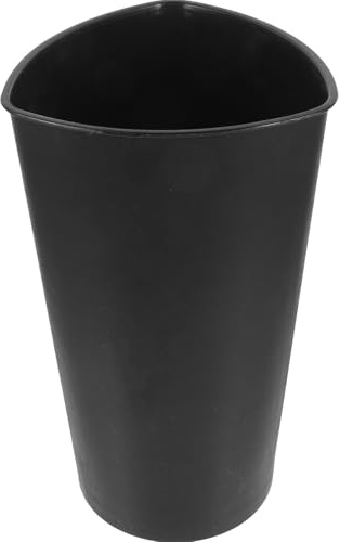 Amosfun Cubo para Flores de Plástico Negro, Contenedor Triangular Pequeño para Conservación y Arreglos Florísticos, Florero Ligero para Decoración y Uso Doméstico