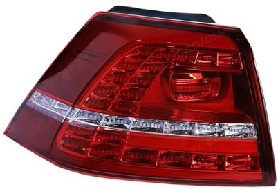 YSFDSGD Faros traseros Para VW para Golf 7 para MK7 para GTI 2013-2017 lámpara de marcha atrás freno señal giro luces traseras conjunto coche Luces traseras(Left Outer)