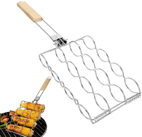 Generico Supporto per Pannocchie di Mais per Griglia - Griglie E Utensili da Cucina | Griglia per Barbecue di E Supporto per Pannocchie di, Giardino per Barbecue, Campeggio, Ristorante, All'aper