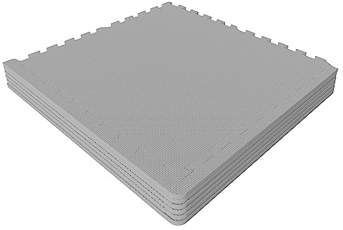 Gorilla Sports® Tapis Puzzle de Protection 6 pièces avec 12 Bordures