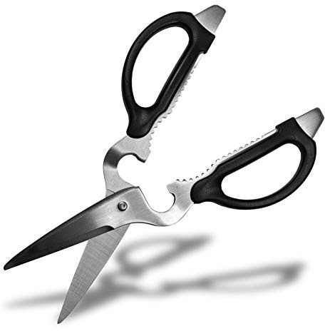 Seki Japan Multifunctional Kitchen Scissors, Stainless Steel Blade Soft Grip Shears for Left-Handed | Seki Japan