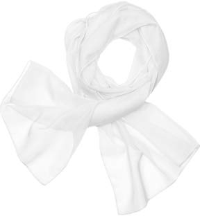 HAT YOU Damen Chiffon Halstuch, Sommertuch, Chiffon Schal, Tuch für Frühling und Sommer, Ganzjährig - Made in Italy, Farbe:White