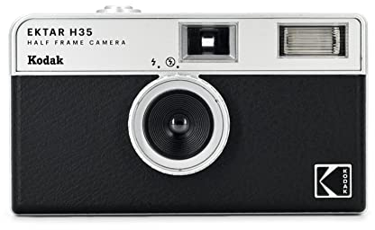 KODAK EKTAR H35 Caméra vidéo Demi-Format 35 mm, réutilisable, sans Mise au Point, léger, Facile à Utiliser (Noir) (Film et Pile AAA Non Incluse)