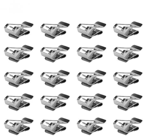 20 Stück Kabelbinder, Kantenclip, Solarkabelbinder, PV-Clip, Edelstahl, für elektrisches Kabelmanagement