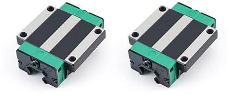 BSEID HGW20CC Linearschienen-Gleitblock, linearer Kugellager-Gleitblock, Gleitblöcke, HGW20CC Bewegungslagerblock for lineare Schienen-CNC-Fräser, DIY-Teile(2Pcs)