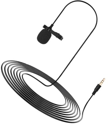 Vaguelly Lavalier-mikrofon -lavalier-mikrofon Zum Anstecken Mikrofon Mit Kragenclip Für Kardanische Kamera Lavalier-ansteckmikrofon Aufnahmemikrofon Für Kamera