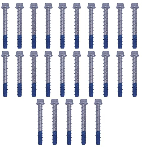 25x Remstaler BETONSCHRAUBE -EDELSTAHL A4- Sechkant mit angepresster Scheibe | Ø6 - Ø12 | ETA Zulassung option 1 | Schraubanker (6x40)