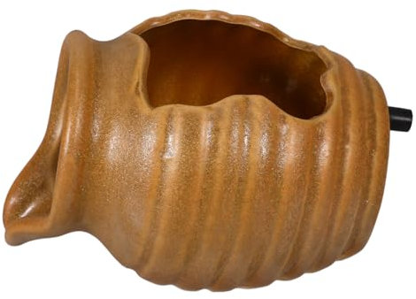 BESPORTBLE Keramik-brunnen Mit Zirkulierendem Wasser Dekorativer Terrakotta-tontopf Für Indoor-Garten Miniatur-Wasserfall Im Antiken Stil Ökologischer Fischteich-vase Für Wohnbereichen Und Au
