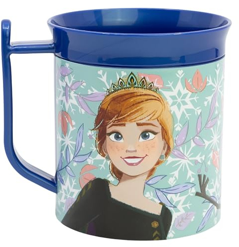 Stor Tasse Enfant La Reine Des Neiges en Plastique 400ml - Compatible Micro-ondes, Résistante, Sans BPA, Idéale pour Petit-déjeuner et Goûter, Transparent Ou Incolore
