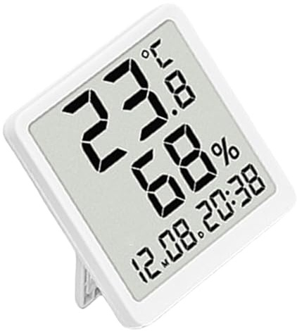 HEEZOU Thermomètre hygromètre d'intérieur de type moderne pour suivi de la température et de l'humidité à suspendre au mur