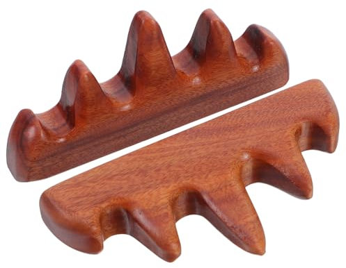 SHINEOFI 2pcs Calligraphy Brush Rack: Wooden Chinese Paintbrush Holder Wood Mountain Shape Painting Pen Holder Pencil Rest Stand Tool For Writing Painting