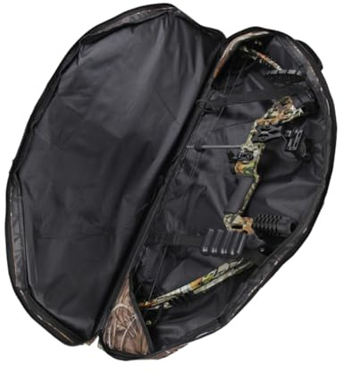 Anneome Bolsa para Arco Compuesto Camuflaje De Lona Polea, Resistente y Ligera, Multifuncional, Bandolera para Almacenamiento De Accesorios para Exteriores