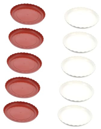 TOYANDONA 10 Pièces Plateaux pour Pots De Fleurs Bacs à Eau De Jardinage Supports pour Pots De Fleurs Enterrés Et Plantes