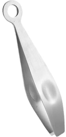 VICASKY 304 Stainless Steel Flat Tip Pig Hair Tweezers Manual Food Hair Removal Tool Kitchen Cooking Tong for Household Use