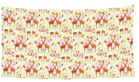 Giraffa Cuore Fiore Farfalla Stampa Festone Banner Per Incontri Festival Decorazione Resistente ai raggi UV Adatto Halloween Bar Soggiorno Spazi